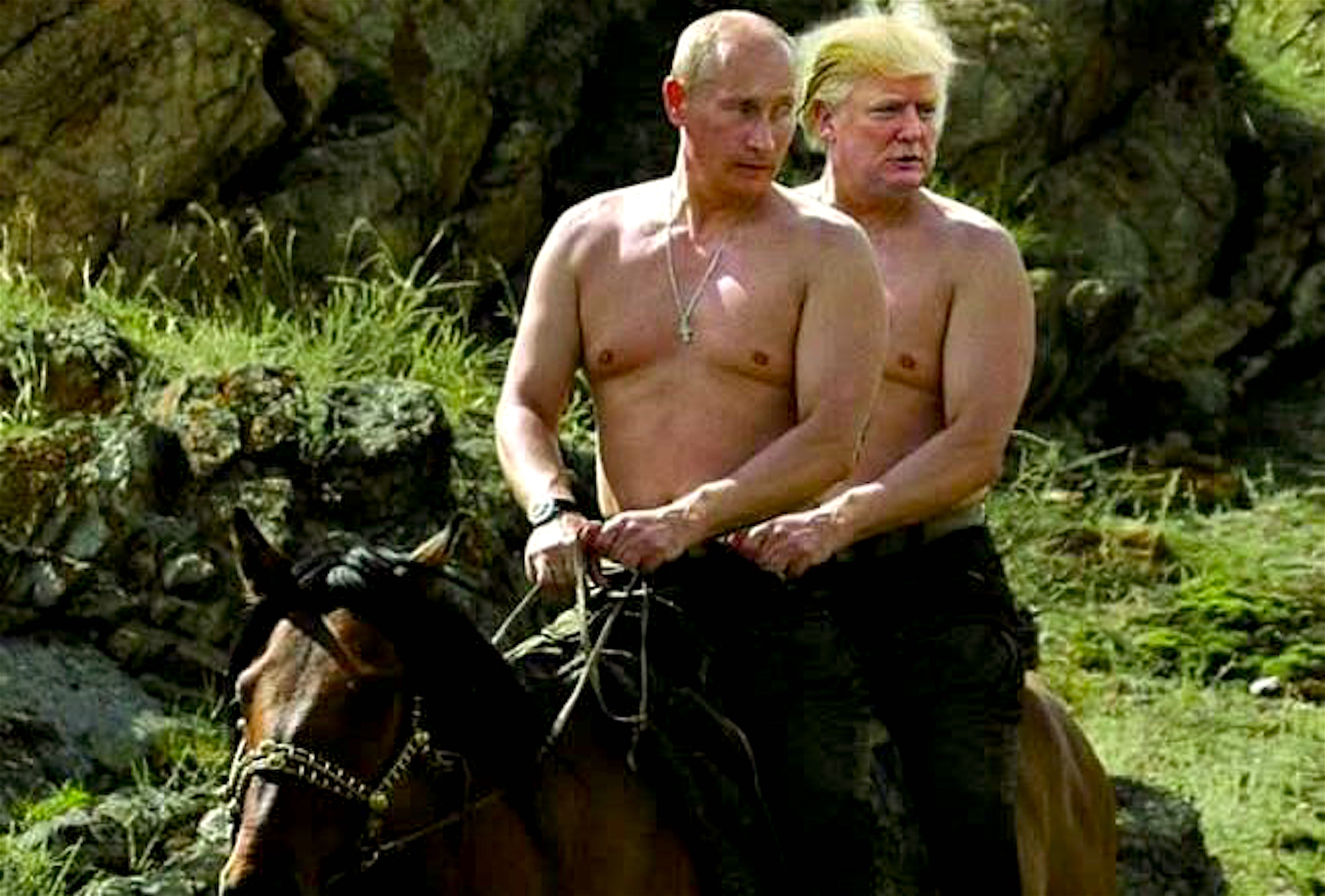 Vladimir-Putin-Donald-Trump-two-knights-on-one-horse-foto-Daily-Squat.jpg